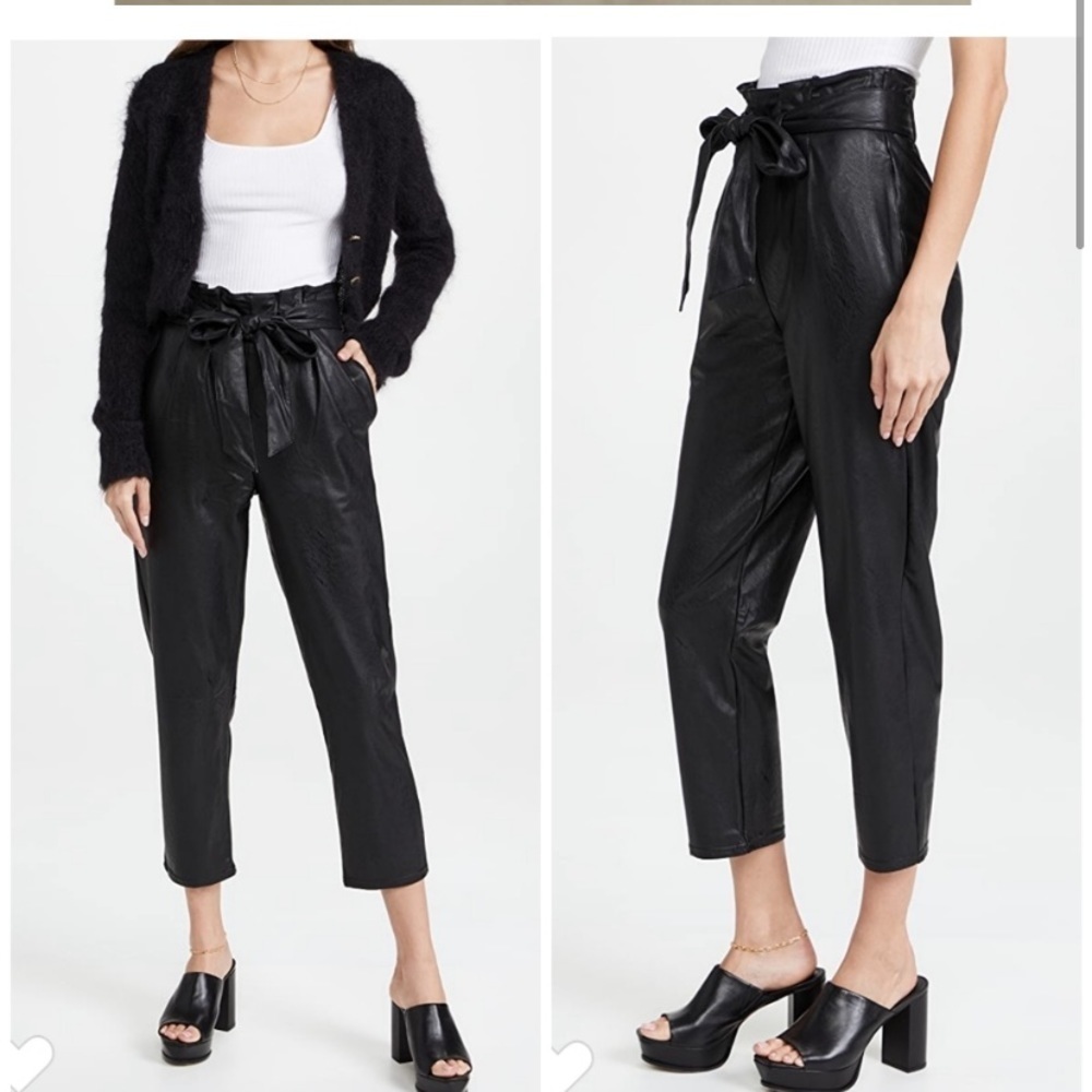 NWT Commando Faux Leather Paperbag Pants